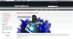 Desktop Screenshot of gamingforce.wikidot.com