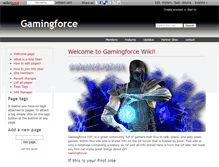 Tablet Screenshot of gamingforce.wikidot.com