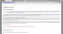 Desktop Screenshot of ecigarettesarizona.wikidot.com
