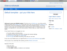 Tablet Screenshot of elderscrollsmods.wikidot.com