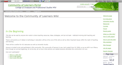 Desktop Screenshot of communityoflearners.wikidot.com