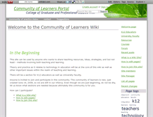 Tablet Screenshot of communityoflearners.wikidot.com