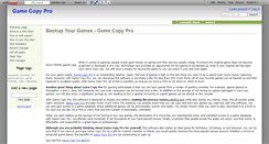 Desktop Screenshot of game-copy-pro.wikidot.com