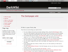Tablet Screenshot of darkpages.wikidot.com