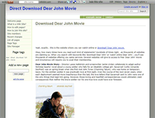 Tablet Screenshot of downloaddearjohnmovie.wikidot.com