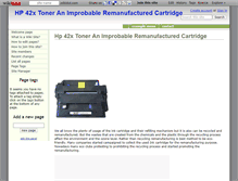 Tablet Screenshot of hp42xtoner.wikidot.com