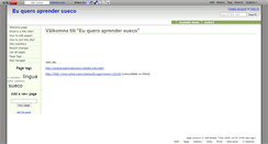 Desktop Screenshot of euqueroaprendersueco.wikidot.com