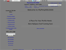 Tablet Screenshot of mypimpwiki3000.wikidot.com