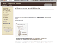 Tablet Screenshot of mickforgottenrealms.wikidot.com