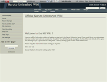 Tablet Screenshot of naruto-unleashed.wikidot.com