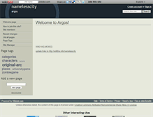 Tablet Screenshot of namelesscity.wikidot.com