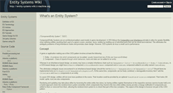 Desktop Screenshot of entity-systems.wikidot.com