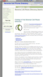 Mobile Screenshot of freereversecellphonedirectory.wikidot.com