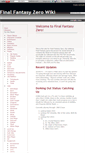 Mobile Screenshot of finalfantasyzero.wikidot.com
