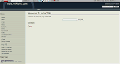 Desktop Screenshot of india.wikidot.com