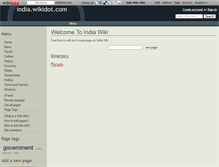 Tablet Screenshot of india.wikidot.com