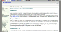 Desktop Screenshot of bicyclesydney.wikidot.com