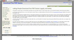 Desktop Screenshot of downloadfreepspgames.wikidot.com