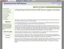 Tablet Screenshot of downloadfreepspgames.wikidot.com