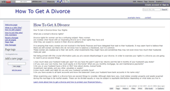 Desktop Screenshot of howtogetadivorce.wikidot.com