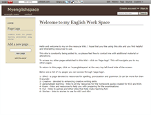 Tablet Screenshot of myenglishspace.wikidot.com