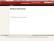 Tablet Screenshot of 1stwooburn.wikidot.com