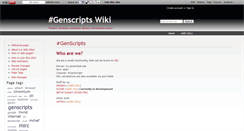 Desktop Screenshot of genscripts.wikidot.com