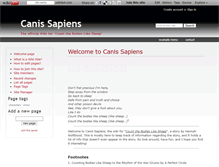 Tablet Screenshot of canissapien.wikidot.com