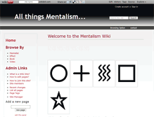 Tablet Screenshot of mentalist.wikidot.com