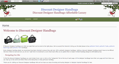 Desktop Screenshot of discountdesignerhandbags.wikidot.com