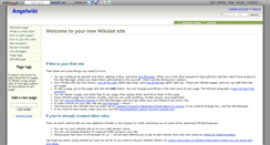 Desktop Screenshot of angel.wikidot.com