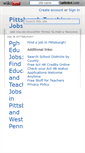 Mobile Screenshot of pittsburghteachingjobs.wikidot.com