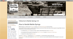Desktop Screenshot of marblesprings.wikidot.com
