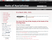 Tablet Screenshot of masks.wikidot.com