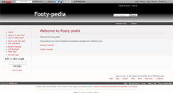 Desktop Screenshot of footypedia.wikidot.com