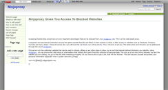 Desktop Screenshot of ninjaproxy.wikidot.com