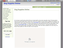 Tablet Screenshot of dog-supplies-online.wikidot.com
