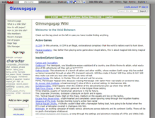 Tablet Screenshot of ginnungagap.wikidot.com