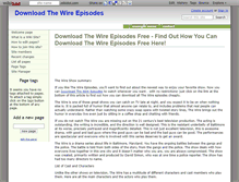 Tablet Screenshot of downloadthewireepisodes.wikidot.com