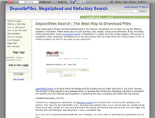 Tablet Screenshot of depositfiles-search.wikidot.com