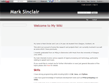 Tablet Screenshot of marksinclair.wikidot.com