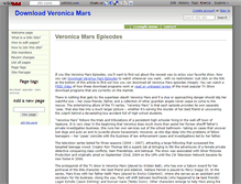 Tablet Screenshot of downloadveronicamarsepisodes.wikidot.com