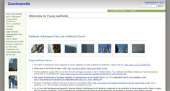 Desktop Screenshot of caselawpedia.wikidot.com