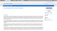 Desktop Screenshot of lovehoroscope.wikidot.com