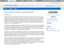 Tablet Screenshot of lovehoroscope.wikidot.com