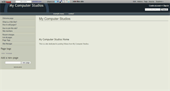 Desktop Screenshot of mycomputerstudios.wikidot.com