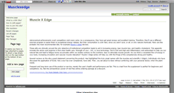 Desktop Screenshot of musclexedge.wikidot.com