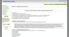 Desktop Screenshot of health-informatics.wikidot.com