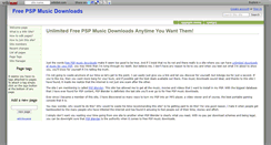 Desktop Screenshot of freepspmusicdownloads.wikidot.com