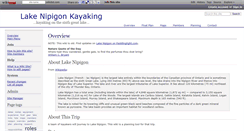 Desktop Screenshot of lakenipigon.wikidot.com